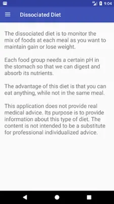 Dissociated Diet android App screenshot 0